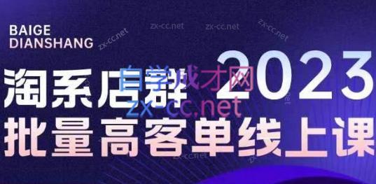白戈电商·23年淘系批量高客单+24年全域电商矩阵-网创星球