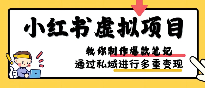 小红书虚拟项目实战，爆款笔记制作，矩阵放大玩法分享-网创星球