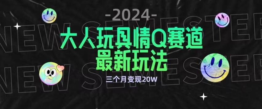 全新大人玩具情Q赛道合规新玩法，公转私域不封号流量多渠道变现，三个月变现20W【揭秘】-网创星球