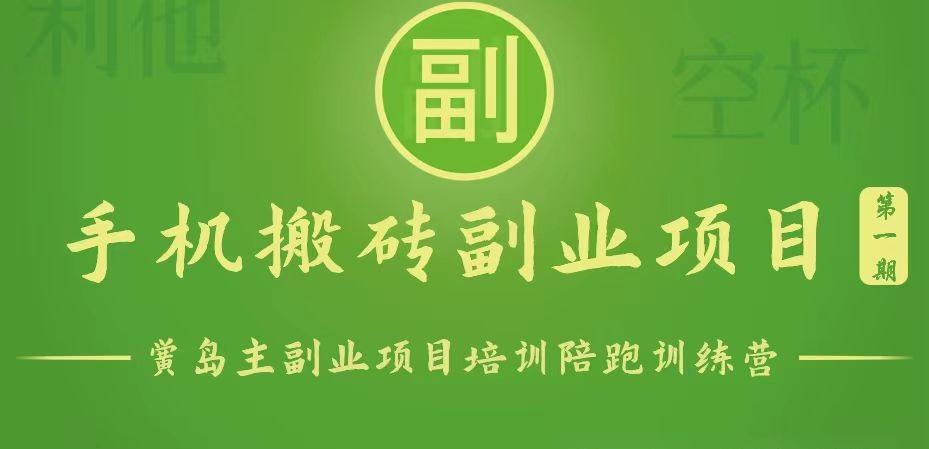 手机搬砖小副业项目训练营1.0，能用手机做的简单小副业-网创星球