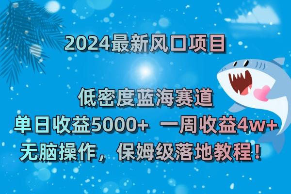 (8545期)2024最新风口项目 低密度蓝海赛道，日收益5000+周收益4w+ 无脑操作，保…-网创星球