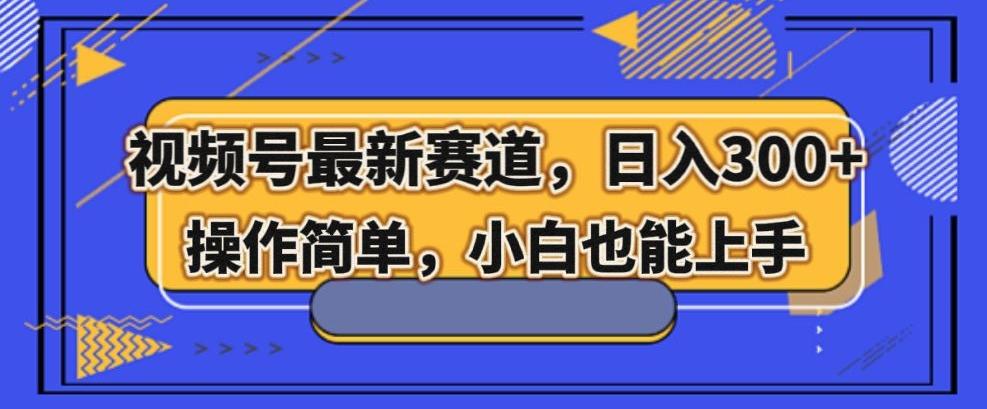 视频号最新赛道，日入300+，新手小白轻松掌握-网创星球
