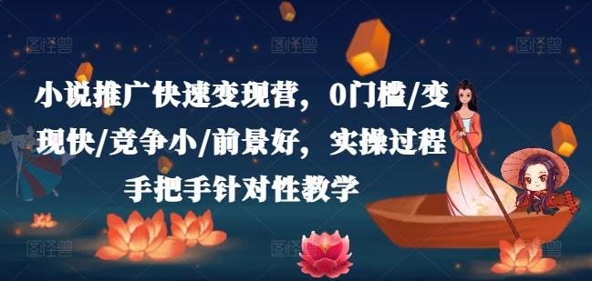 小说推广快速变现营，0门槛/变现快/竞争小/前景好，实操过程手把手针对性教学-网创星球