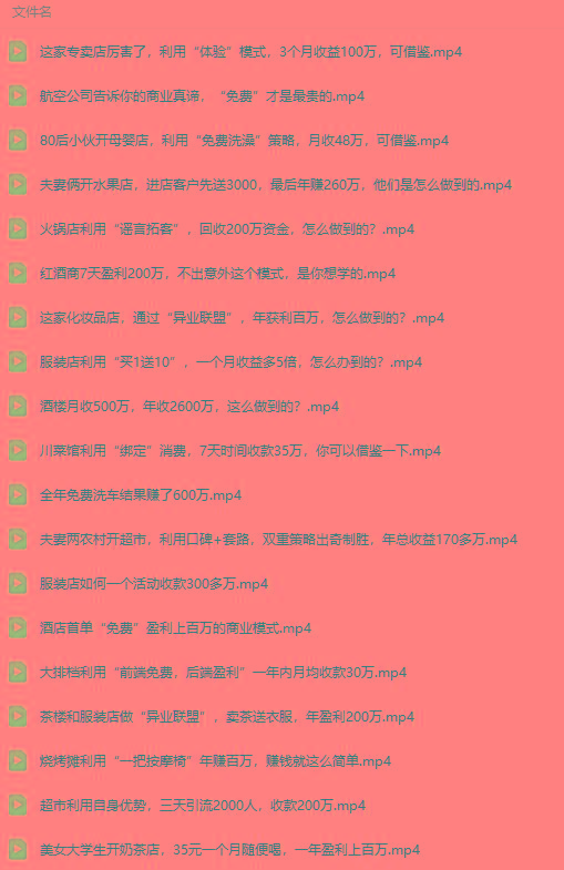 图片[5]-(9607期)真实有效391套商业模式，年入几十到几百万案例解析(电子书+视频+图文)-网创星球