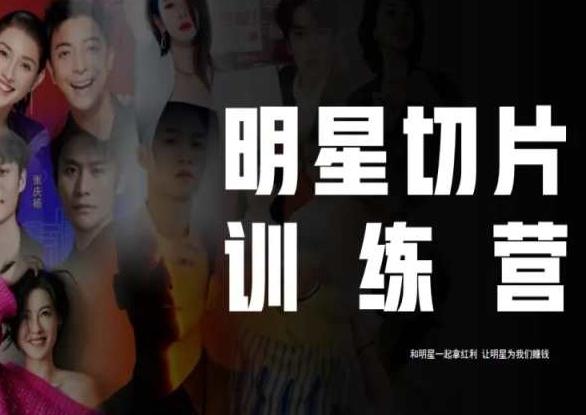 王子·明星切片线上训练营（2023），和明星一起拿红利，让明星为我们赚钱-网创星球