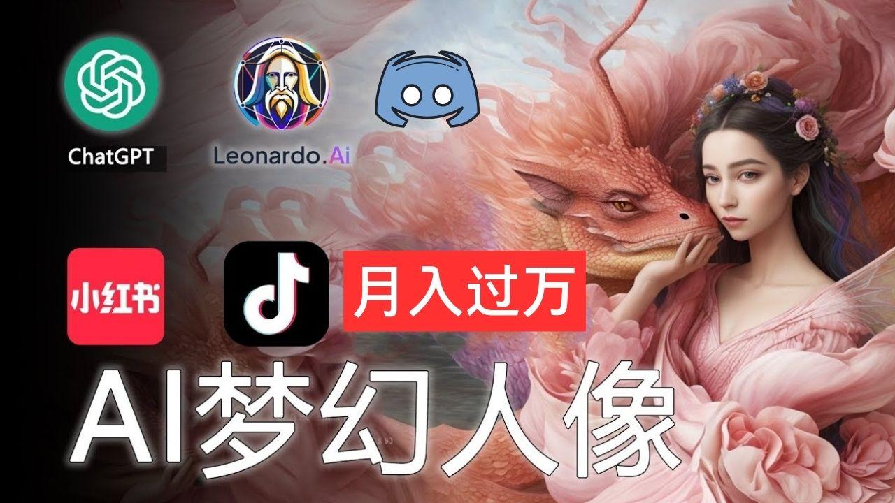 AI摄影梦幻人像：零基础也能月入过万的秘密-网创星球