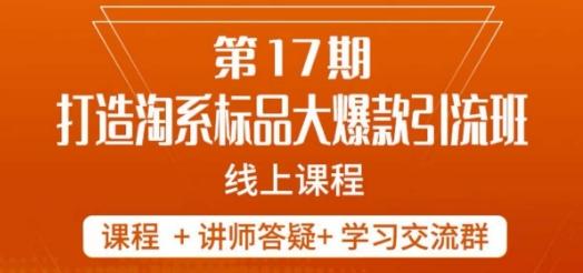南掌柜-第17期打造淘系标品大爆款，5天线上课-网创星球