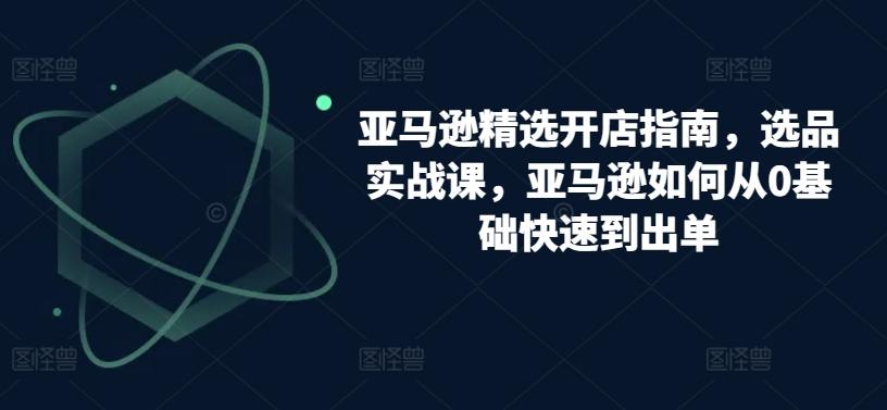 亚马逊精选开店指南，选品实战课，亚马逊如何从0基础快速到出单-网创星球