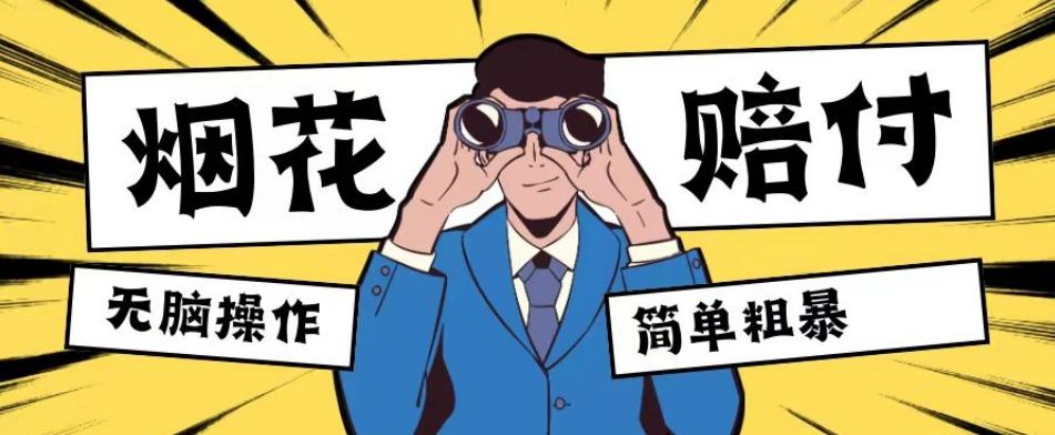 最新蓝海玩法，烟花爆竹赔付，单订单赔付200-500无脑操作【仅揭秘】-网创星球