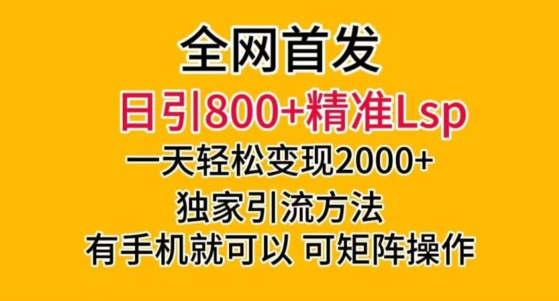 全网首发！日引800+精准老色批，一天变现2000+，独家引流方法，可矩阵操作【揭秘】-网创星球