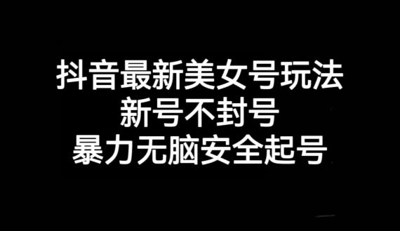 抖音最新美女号玩法，新号不封号，暴力无脑安全起号【揭秘】-网创星球