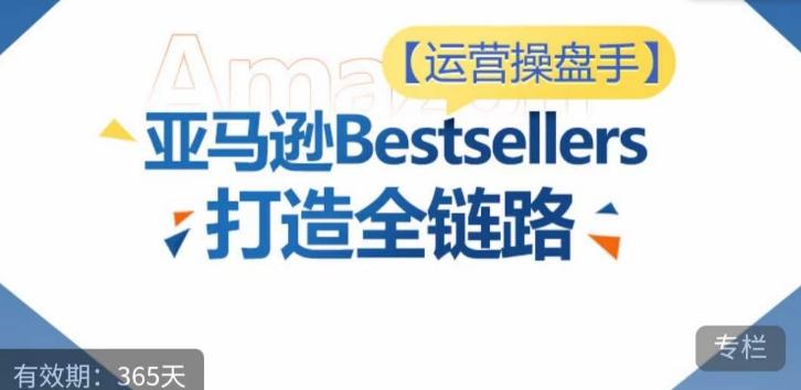 运营操盘手！亚马逊Bestsellers打造全链路，选品、Listing、广告投放全链路进阶优化-网创星球