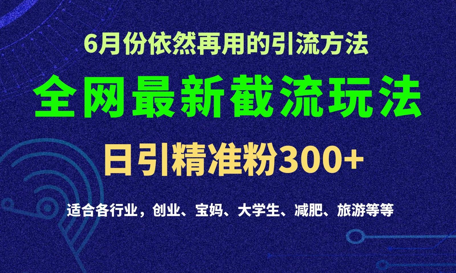 2024全网最新截留玩法，每日引流突破300+-网创星球