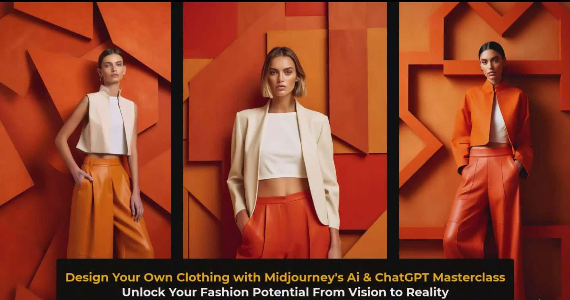图片[3]-利用 Midjourneys Ai 人工智能设计自己的服装AI大师班-10节课-中英字幕-网创星球