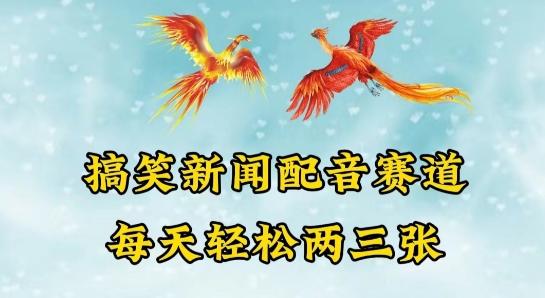 中视频爆火赛道一搞笑新闻配音赛道，每天轻松两三张【揭秘】-网创星球