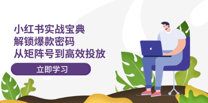 小红书实战宝典：解锁爆款密码，从矩阵号到高效投放-网创星球