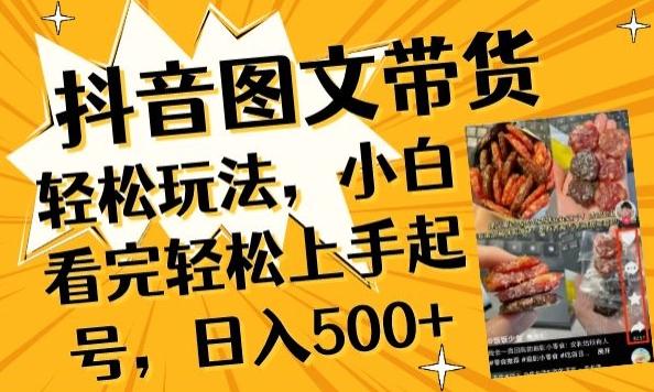 抖音图文带货已过时?那你不如仔细看看这个，小白看完轻松上手起号，日入500+不是梦【揭秘】-网创星球