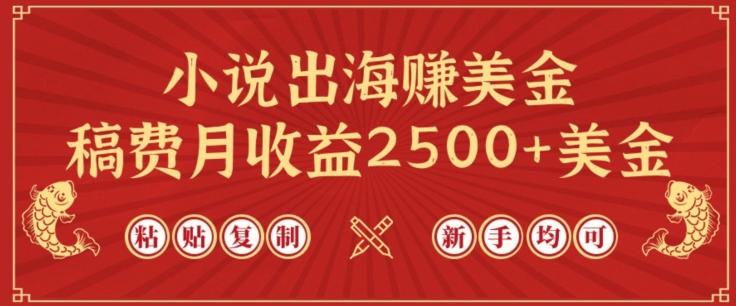 小说出海赚美金，稿费月收益2500+美金，仅需chatgpt粘贴复制，新手也能玩转【揭秘】-网创星球