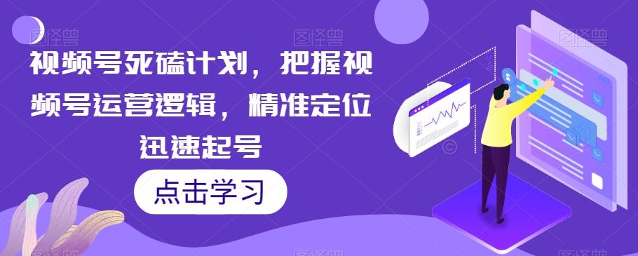 视频号死磕计划，把握视频号运营逻辑，精准定位迅速起号-网创星球