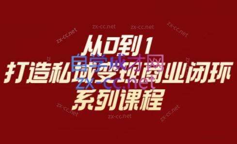 李润老师·从0到1打造私域变现商业闭环-网创星球