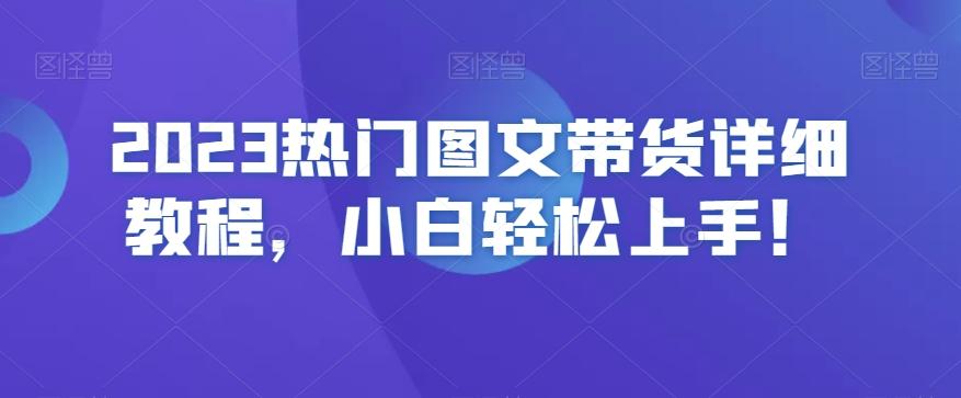 2023热门图文带货详细教程，小白轻松上手！-网创星球