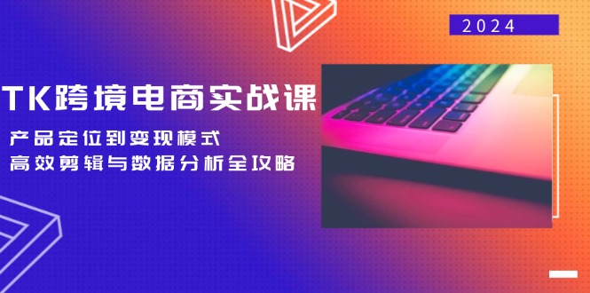 TK跨境电商实战课：产品定位到变现模式，高效剪辑与数据分析全攻略-网创星球