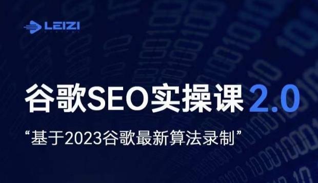 雷子·谷歌SEO 2.0实战课，独立站询盘自由必备，基于2023谷歌最新算法录制-网创星球