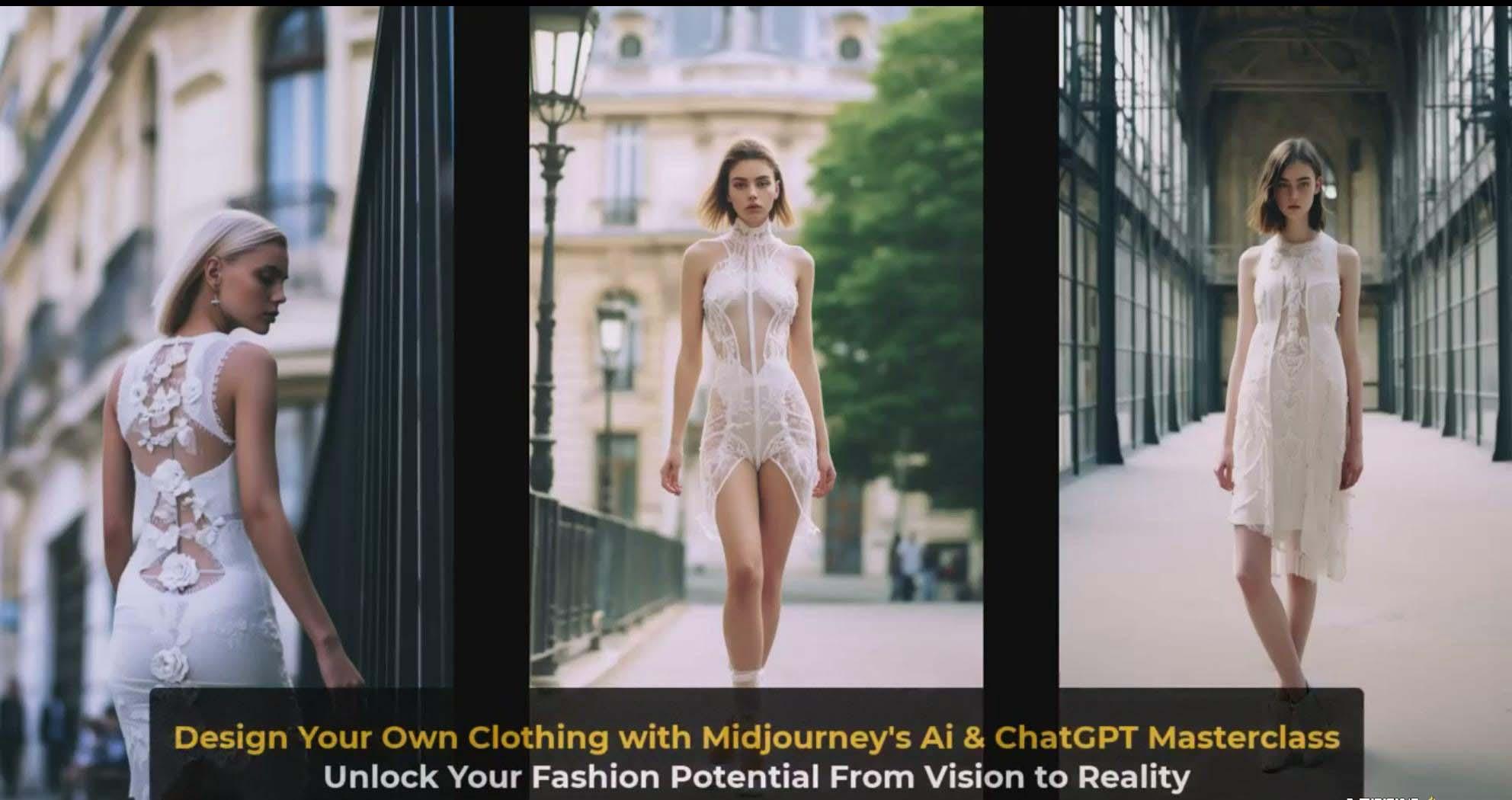 图片[4]-利用 Midjourneys Ai 人工智能设计自己的服装AI大师班-10节课-中英字幕-网创星球