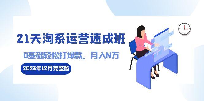 21天淘系运营-速成班2023年12月完整版：0基础轻松打爆款，月入N万-110节课-网创星球