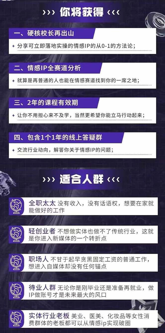图片[1]-情感直播IP短视频全通大课，普通人的IP之路从情感赛道开始(18节-网创星球