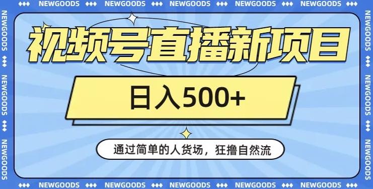 视频号直播新项目，通过简单的人货场，狂撸自然流，日入500+【260G资料】-网创星球