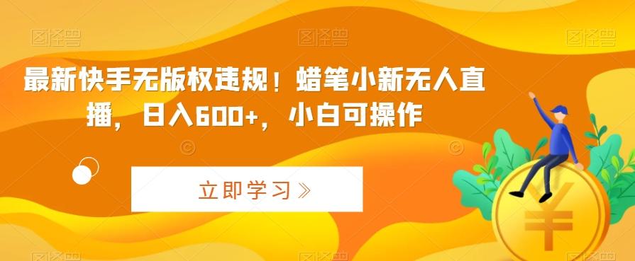 最新快手无版权违规！蜡笔小新无人直播，日入600+，小白可操作【揭秘】-网创星球