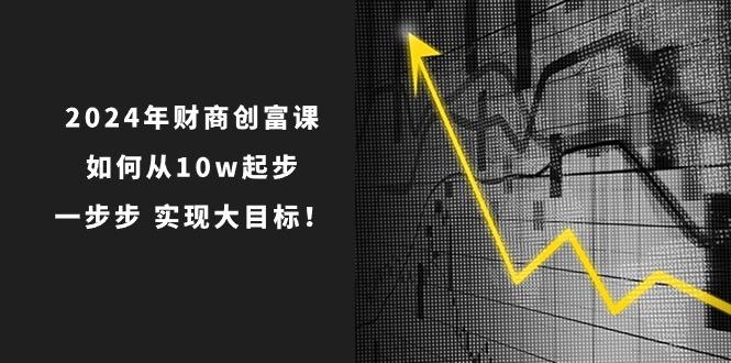 2024年 财商-创富课：如何从10w起步，一步步 实现大目标！-网创星球