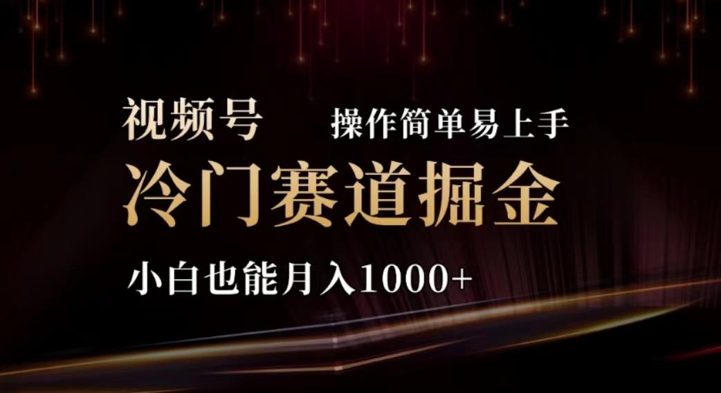 2024视频号冷门赛道掘金，操作简单轻松上手，小白也能月入1000+-网创星球