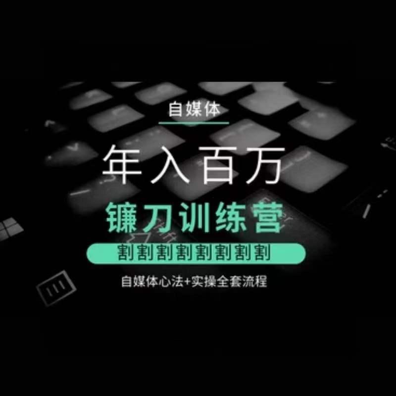 自媒体年入百万镰刀训练营，割割割割割割割割，自媒体心法+实操全套流程-网创星球