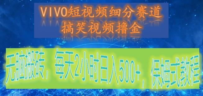 VIVO短视频细分赛道，搞笑视频撸金，无脑搬砖，每天2小时日入500+，保姆式教程-网创星球