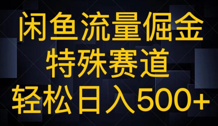 闲鱼流量倔金，特殊赛道，轻松日入500+-网创星球