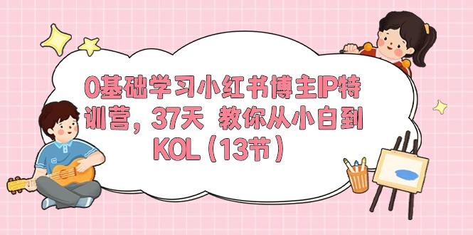 0基础学习小红书博主IP特训营，37天 教你从小白到KOL(13节-网创星球