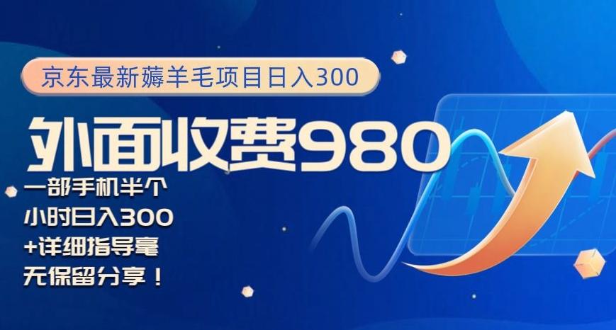 京东最新薅羊毛项目小白怎么做到日入300+一部手机半小时搞定-网创星球